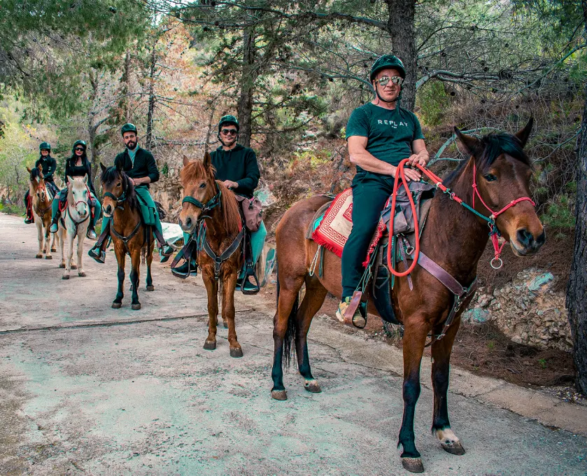 Hydra island vacations, horseriding